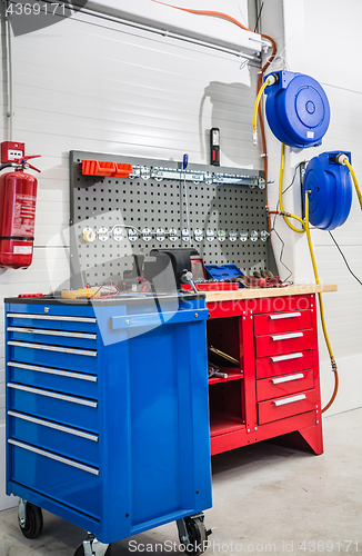 Image of Garage, workshop on repair and maintenance of vehicles