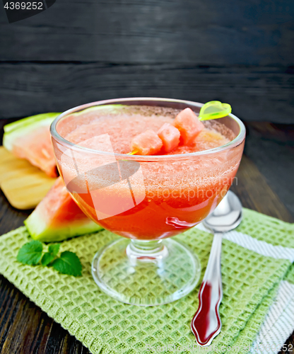 Image of Jelly airy watermelon on towel