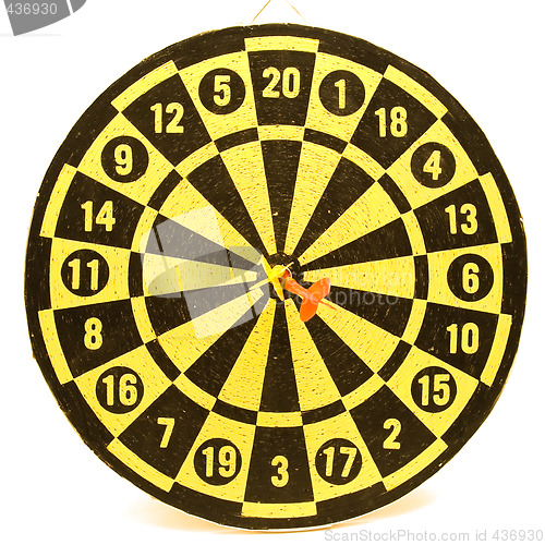 Image of Isolated Dartboard