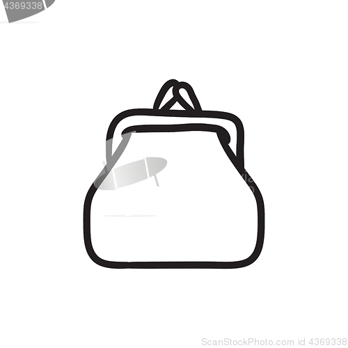 Image of Purse sketch icon.