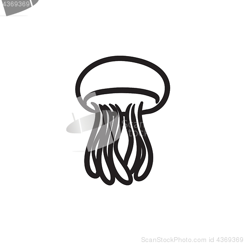 Image of Jellyfish sketch icon.