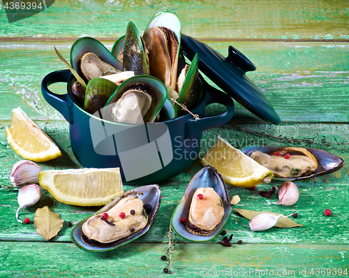 Image of Boiled Green Mussels