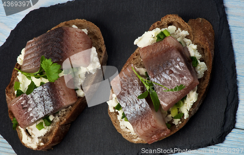 Image of Marinated Herring Sandwiches
