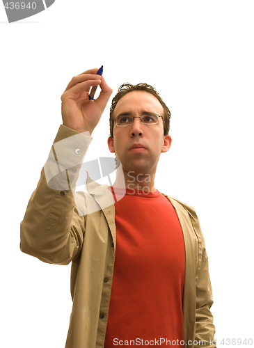 Image of Man Writing Your Text
