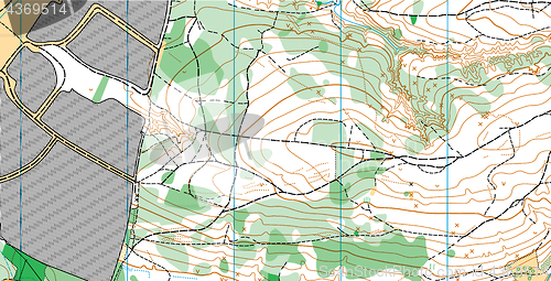 Image of Abstract vector topographic map