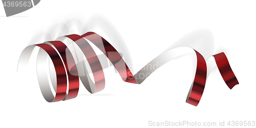 Image of Festive ribbon on white background