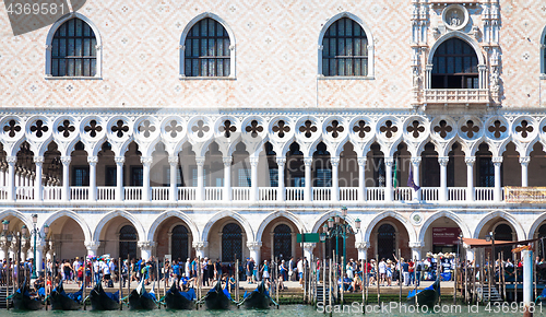 Image of VENICE, ITALY - JUNE 27, 2016: San Marco area full of turists