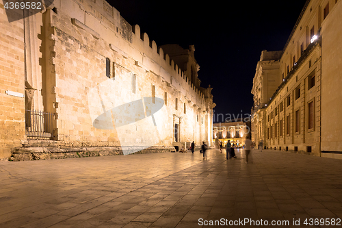 Image of SYRACUSE, ITALY - JUNE 23, 2017: Ortigia downtown in Syracuse by