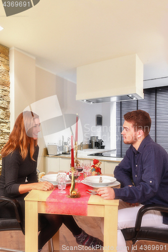 Image of Covered table for couples in love