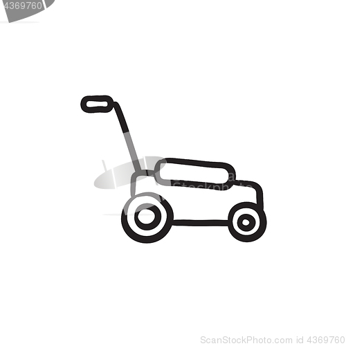 Image of Lawnmover sketch icon.