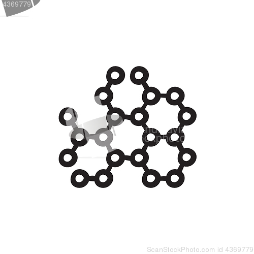 Image of Molecule sketch icon.