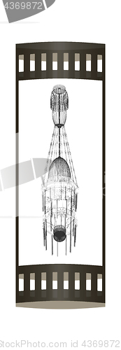 Image of Traditional arabic lamp - Arabian chandelier. 3D illustration.. 