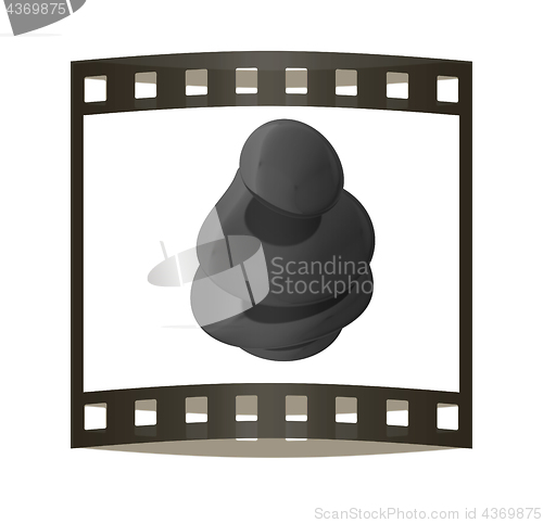 Image of Spa stones. 3D illustration. The film strip.