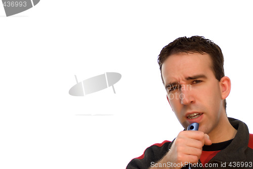 Image of Man Singing In A Brush