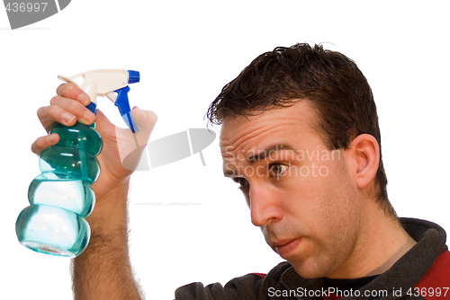 Image of Man Using Water Bottle