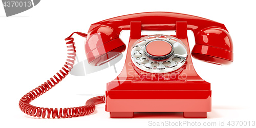 Image of old red phone