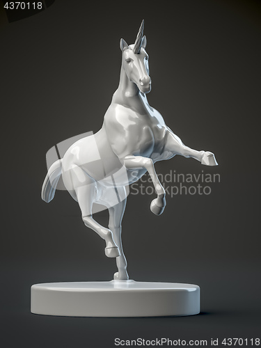 Image of a beautyful ceramic unicorn figure