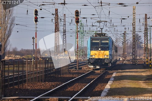 Image of Passanger train arriving