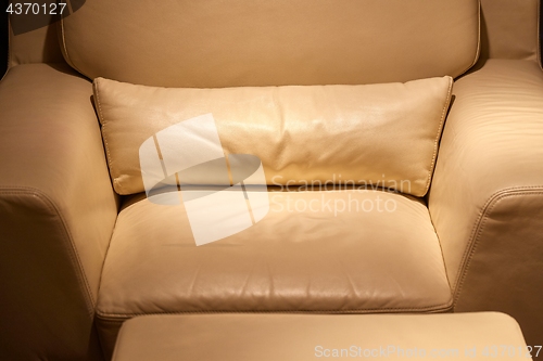 Image of Leather Armchair Closeup