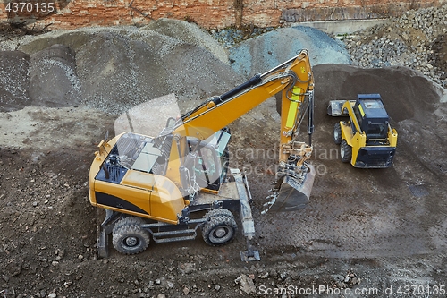 Image of Construction site machinery