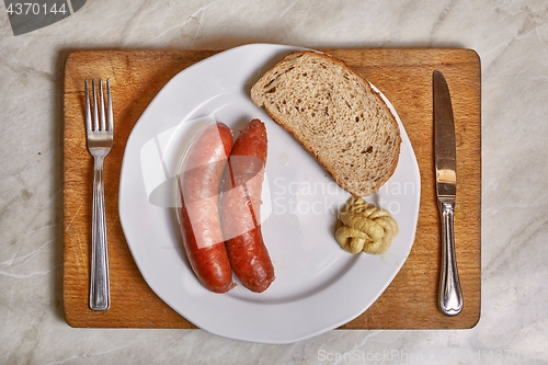 Image of Simple sausages dinner