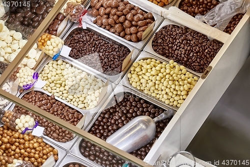 Image of Sweets, candies at a shop