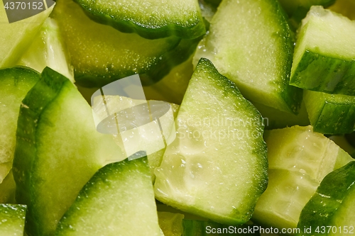Image of Cucumber cut to pieces