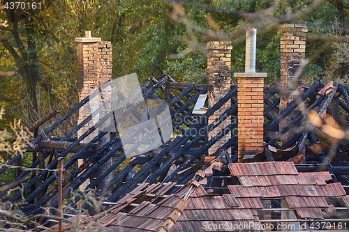 Image of Collapsed House Roof