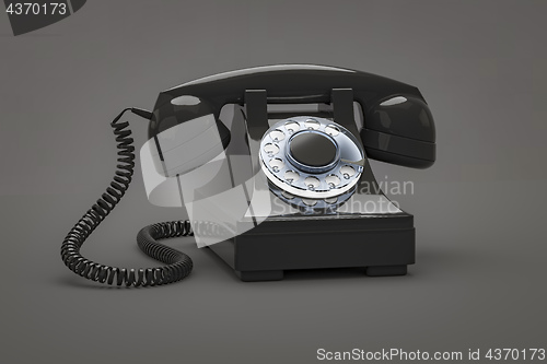 Image of old black phone