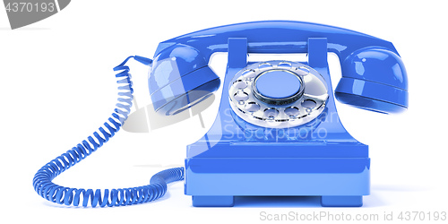 Image of old blue phone