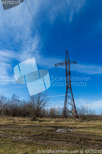 Image of The power line support