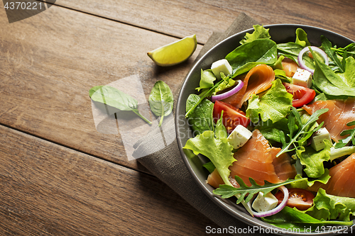 Image of Salad salmon fish