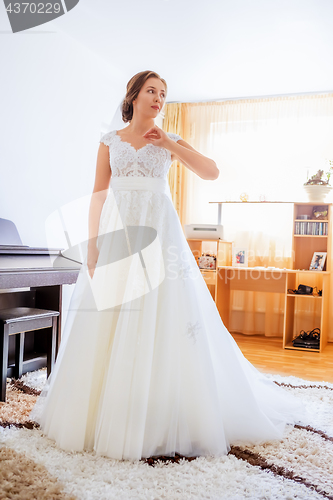 Image of Bride in white dress