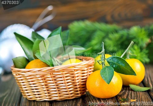 Image of fresh tangerines