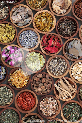 Image of Natural Herbal Medicine Selection