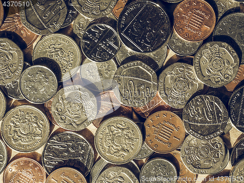 Image of Vintage Pound coins