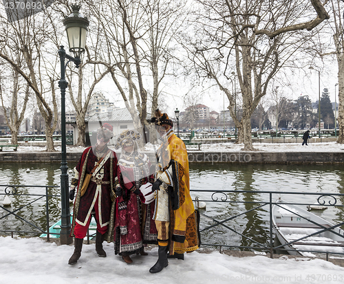 Image of Disguised Group - Annecy Venetian Carnival 2013