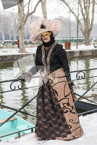 Image of Disguised Person - Annecy Venetian Carnival 2013