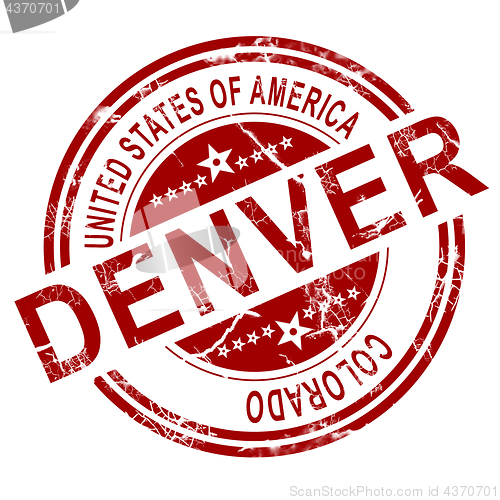 Image of Denver stamp with white background