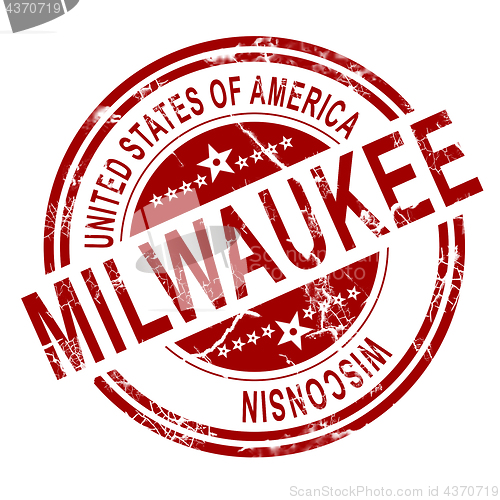 Image of Milwaukee Washington stamp with white background