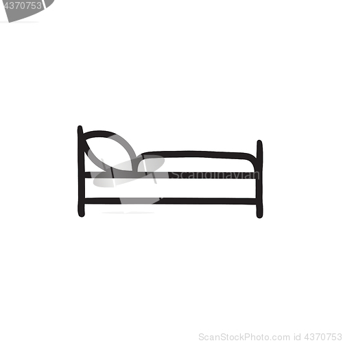 Image of Bed sketch icon.