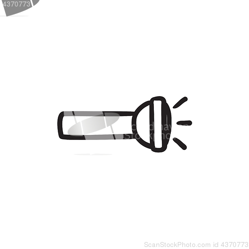 Image of Flashlight sketch icon.