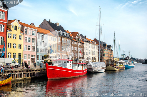 Image of View of Nyhavn canal, Copenhagen