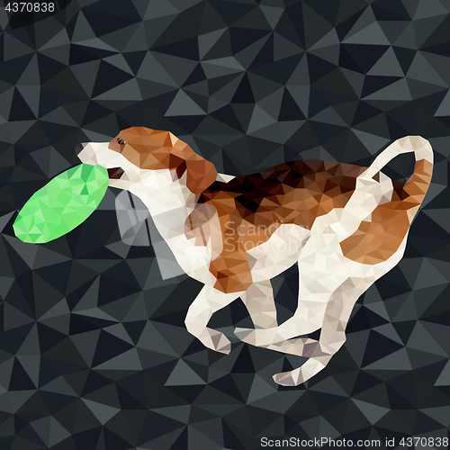 Image of Vector polygonal dogs silhouettes