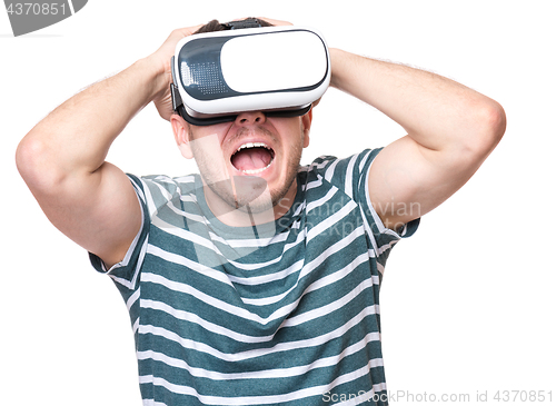 Image of Man with VR glasses