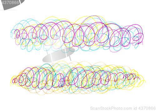 Image of Abstract background with bright colorful mess and swirl pattern 