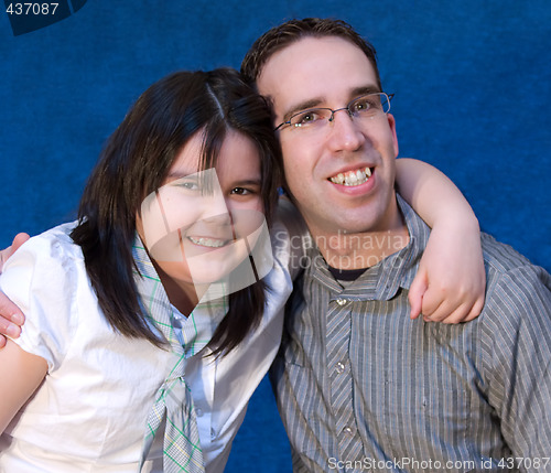 Image of Father Daughter Portrait