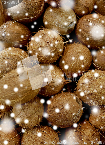 Image of close up of coconuts