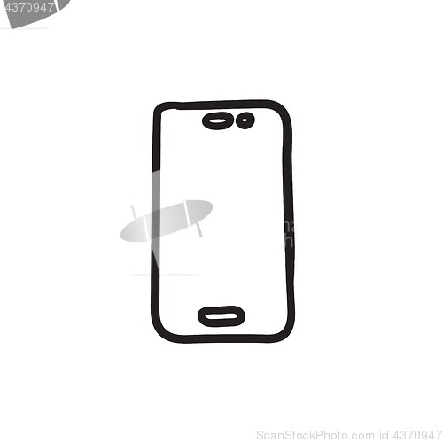 Image of Mobile phone sketch icon.