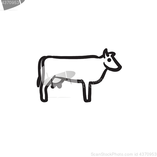 Image of Cow sketch icon.